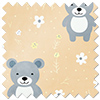 Teddy Trails, Cream - Made to Measure Curtains